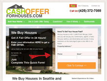 Tablet Screenshot of cashofferforhouses.com
